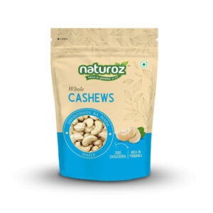 • Best quality product from the house of Naturoz. • Cashews are naturally cholesterol free. • Cashew W320 are bigger in size to cashew 400 and smaller to 240 grade. • Cashews are essential nutrients & they have great immunity booster. • Storage Information- Store in cool and dry place.